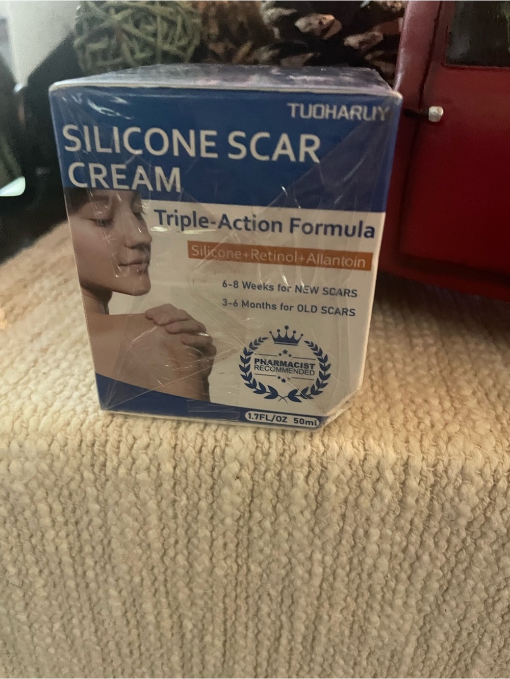Silicone Scar Cream - White & Blue Skin Repair Moisturizer